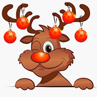 red nosed rentier